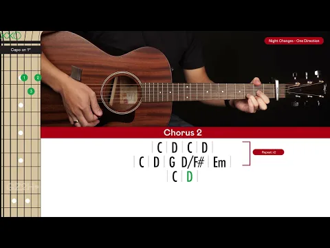 Download MP3 Night Changes Guitar Cover One Direction 🎸|Tabs + Chords|