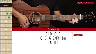 night changes guitar cover one direction tabs chords 