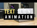 How to create Text Sliding Animation Using Only HTML CSS - CodeWithTanmay