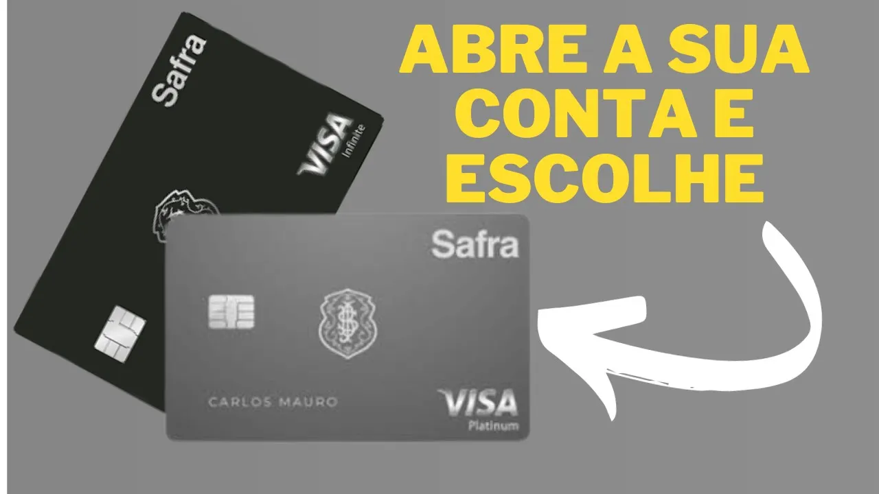 ????BANCO SAFRA TE DÁ STATUS ABRE UMA CONTA E TENHA UM CARTÃO DE CRÉDITO VISA por rei dos cartões