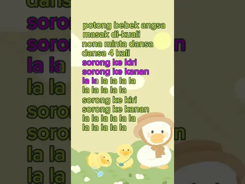 Download MP3 lirik lagu potong bebek angsa