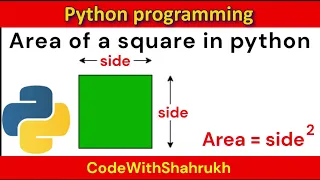 area of a square in python