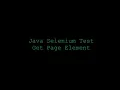 Java Selenium Test Get Page Element
