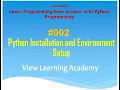 Part-02 - Python Installation and Environment Setup