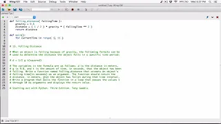 5 13 Part 1 Falling Distance - Python