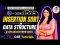 Insertion Sort Algorithm Explanation with C Program Data Structure Tutorials