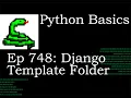 Python Basics Tutorial Django Template Folder