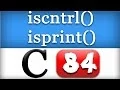 iscntrl isprint Functions in C Programming Language Tutorial