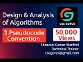 3 Algorithm specification - Pseudocode Convention cse gurus