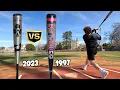 BBCOR vs GORILLA-BALL ERA How hot is a 1997 Easton Reflex compared to a modern metal BBCOR Bat