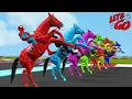 Download Lagu Spider-Man horse racing overcomes exciting challenges vs hulk vs iron man | Game GTA 5 superheroes
