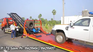 flat bed recovery zero degree platform vehicle manufacturer salem tamilnadu call 9942994057