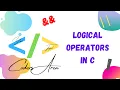 Logical Operators in C Operators in C C Language Coders Area
