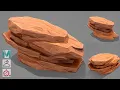 How to make stylized rocks in Autodesk Maya 2020 Zbrush and Substance Painter