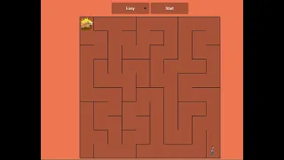Simple Hunger Maze Game in JavaScript