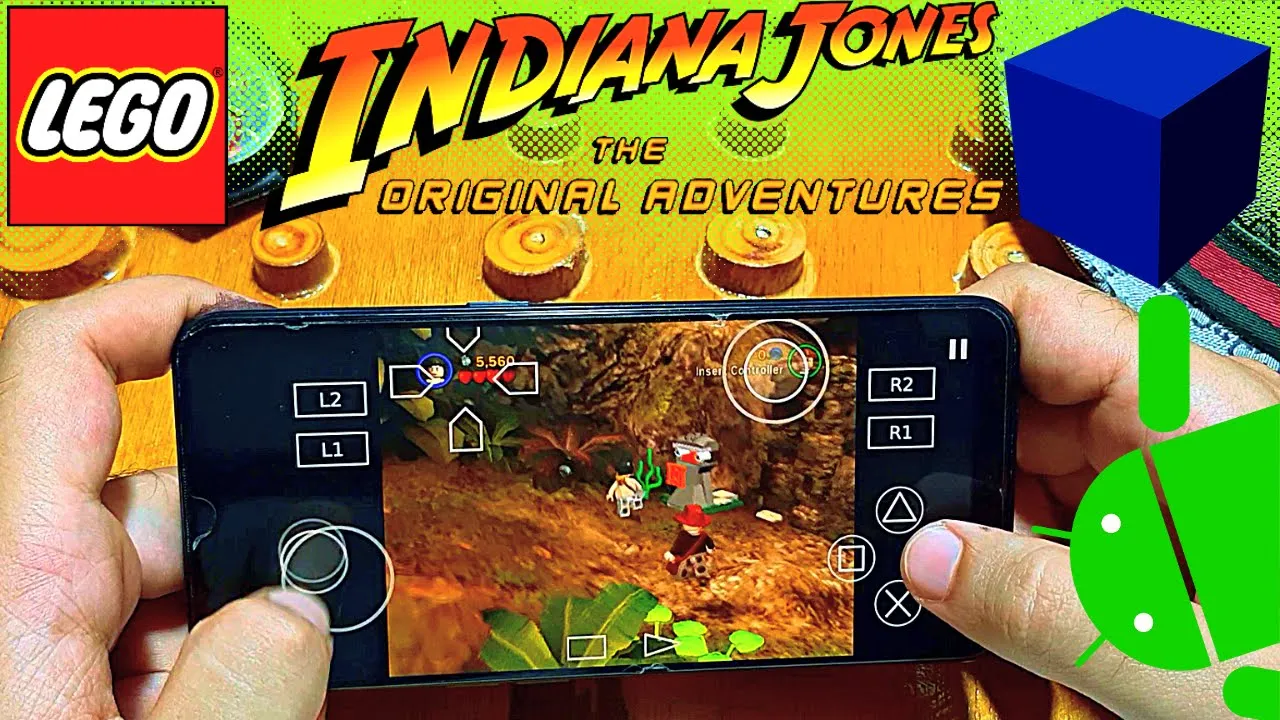 Lego Indiana Jones The Original Adventures AetherSX2 - Android Gameplay PS2 Emulator - 2022