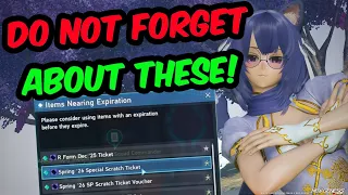 PSO2 NGS Pre-Maintenance Check List April 8 2026