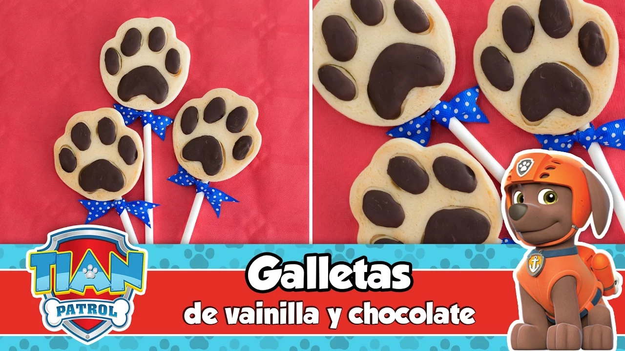 GALLETAS DE VAINILLA Y CHOCOLATE   Mesa dulce de Tin   PAW PATROL