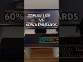 Download Lagu Full Size vs 60% Keyboards #shorts #keyboard #pc #pcsetup #desksetup