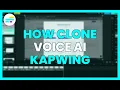 How to CLONE YOUR VOICE with AI in KAPWING