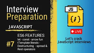 JavaScript ES6 Features Explained with Examples Must-Know for Interviews
