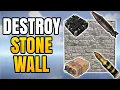 Rust - How Many Satchels Explosive Ammo Rockets C4 to Destroy Stone Wall Tips For Easy Raiding
