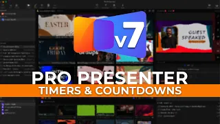 ProPresenter 7 Setup Timers on Props and Stage Display Layouts