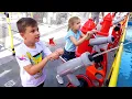Download Lagu Diana and Roma interact with fun exhibits at the Legoland