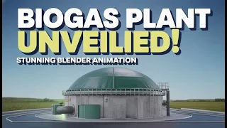 Biogas Plant Unveiled : Stunning Blender Animation
