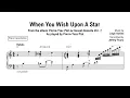 Download Lagu When You Wish Upon A Star - Sheet music (Piano solo version)