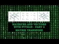 Python Program to find transpose of a matrix Matrix Transpose - P3