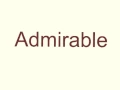 How to pronounce admirable
