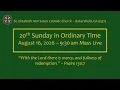 Twentieth Sunday in Ordinary Time - August 16 2026