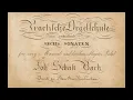 J.S. Bach -Trio Sonata No. 2 for Organ, BWV 526 (c. 1730)