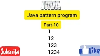 Java pattern program part 11 Easy Learning Genius
