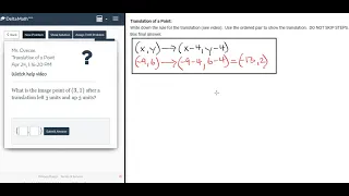 Translation of a Point