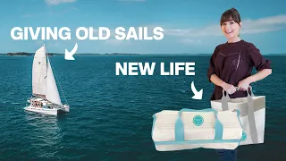 Upcycled sails bags from curiosity. (sold out)