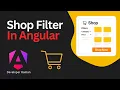 Shop Page Filters in Angular Price Category Search with API Integration