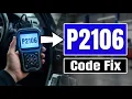 How To Fix P2106 Code - Forced Limited Power Limp Mode Solution