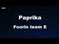 Karaoke♬ Paprika - Foorin team E 【No Guide Melody】 Instrumental