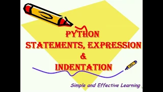 Python Statement Python Expression Python Indentation Latest Python Tutorial
