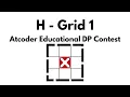 H - Grid 1 Atcoder Educational DP Contest