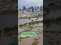 Dallas flooding early this week is seen in this striking before and after of the Trinity River