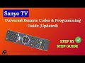 Sanyo TV Universal Remote Codes Programming Guide Updated