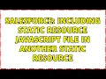 Salesforce Including static resource javascript file in another static resource