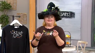 Quacker Factory Halloween Saying Long Sleeve T-Shirt on QVC