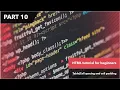 HTML tutorial for beginners tutorial Table Cell spacing and cell padding