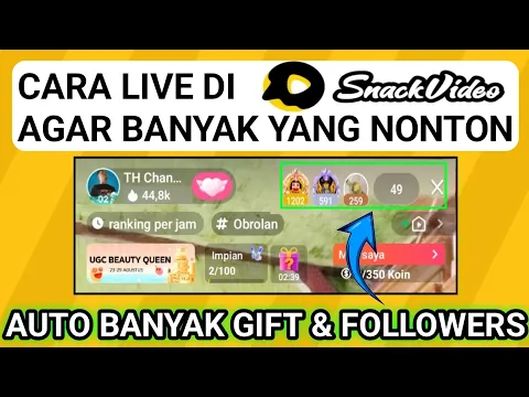 Download MP3 Cara Live Di Snack Video Agar Banyak Penonton || Auto Banyak Followers \u0026 Gift