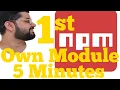 Create your own node module using JavaScript and upload to npm in 5 minutes