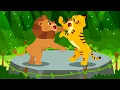 Download Lagu Lion vs Tiger 🦁🐯 | Nursery Rhymes | Sing Along | Kid's Songs | Lotty Friends